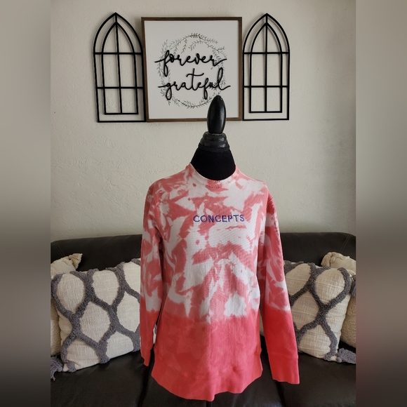 Concepts Tie Dye Long Sleeve Sweatshirt Women’s Size M Classic Boho Chic Retro - Picture 13 of 13